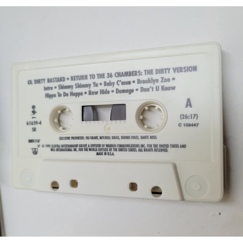 Ol Dirty Bastard Return to the 36 Chambers The Dirty Version Cassette Tape 1995 - Picture 2 of 5